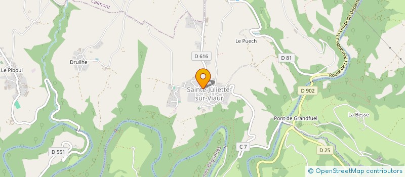 localisation de l'entreprise MONSIEUR DJILALI BENMOUSSA  SAINTE-JULIETTE-SUR-VIAUR