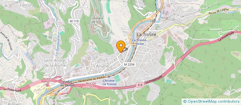 localisation de l'entreprise MONSIEUR DJILALI BOUHERAOUA à NICE