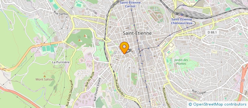 localisation de l'entreprise MONSIEUR DJILALI BOUNDAOUI  SAINT-ETIENNE