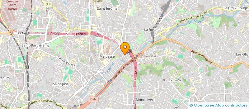 localisation de l'entreprise MONSIEUR DJILALI BOUREDJI à MARSEILLE