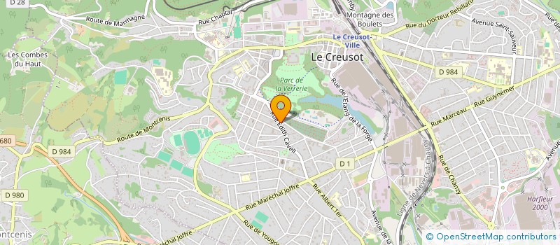 localisation de l'entreprise MONSIEUR DJILALI DAMINE à LE CREUSOT
