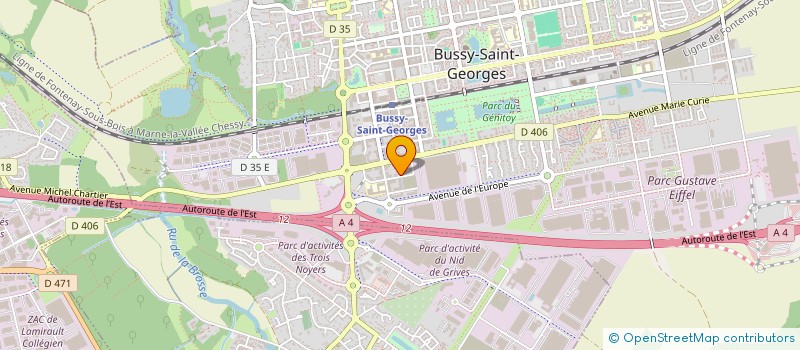 localisation de l'entreprise MONSIEUR DJILALI DRIM  BUSSY-SAINT-GEORGES