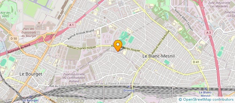 localisation de l'entreprise MONSIEUR DJILALI GHEMRANI à LE BLANC-MESNIL