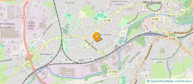 localisation de l'entreprise MONSIEUR DJILALI HADJOUT à MAUBEUGE