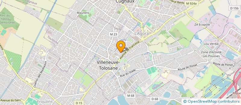 localisation de l'entreprise MONSIEUR DJILALI HADRI à VILLENEUVE-TOLOSANE
