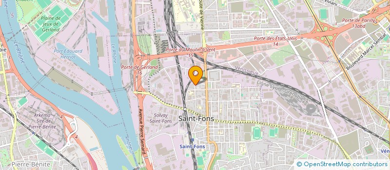 localisation de l'entreprise MONSIEUR DJILALI HANNANE  SAINT-FONS