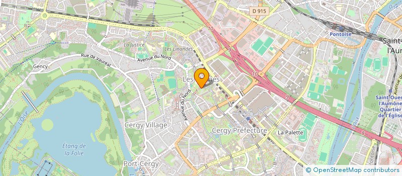 localisation de l'entreprise MONSIEUR DJILALI KADDOUR  CERGY