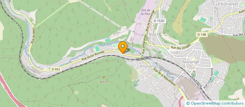 localisation de l'entreprise MONSIEUR DJILALI KLAA  KNUTANGE