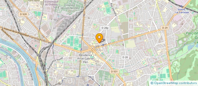 localisation de l'entreprise MONSIEUR DJILALI MAHDI BANI  AUBERVILLIERS