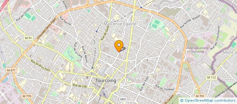 localisation de l'entreprise MONSIEUR DJILALI MANSEUR  TOURCOING