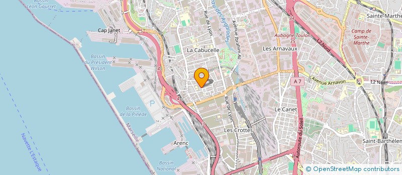 localisation de l'entreprise MONSIEUR DJILALI MEDDAH à MARSEILLE
