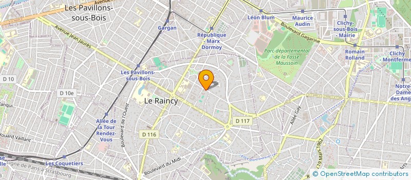 localisation de l'entreprise MONSIEUR DJILALI MILOUDI  LE RAINCY