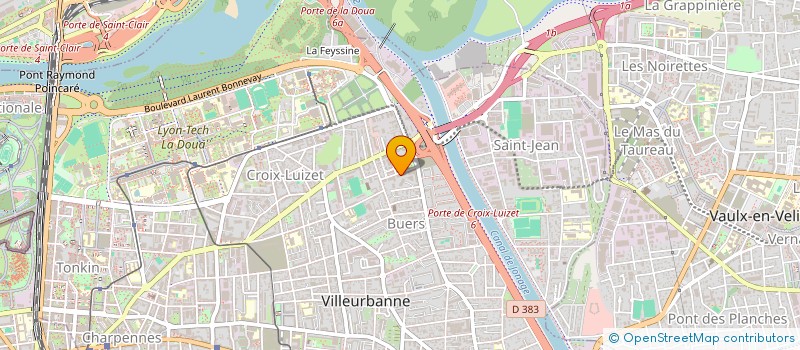 localisation de l'entreprise MONSIEUR DJILALI RADJAH  VILLEURBANNE