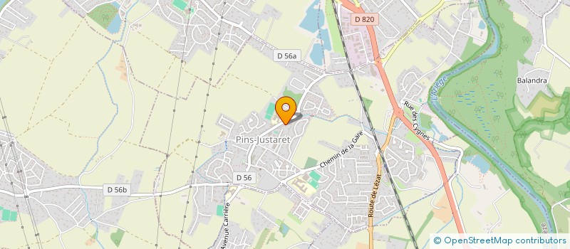 localisation de l'entreprise MONSIEUR DJILALI RIHI  PINS-JUSTARET