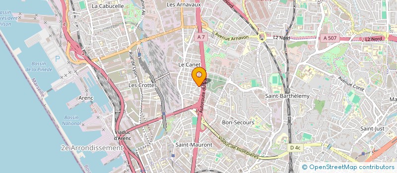 localisation de l'entreprise MONSIEUR DJILALI YOUSFI  MARSEILLE