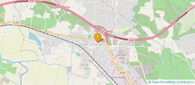 localisation de l'entreprise MONSIEUR DJILALI ZITOUNI  PUGET-SUR-ARGENS