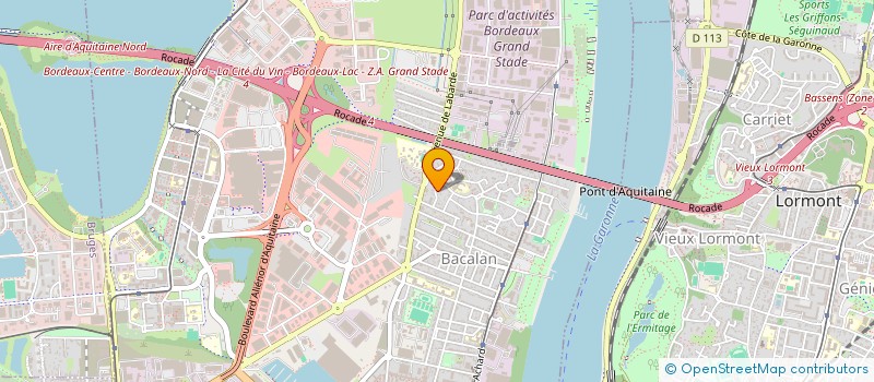 localisation de l'entreprise MONSIEUR DJILALLI KACI à BORDEAUX