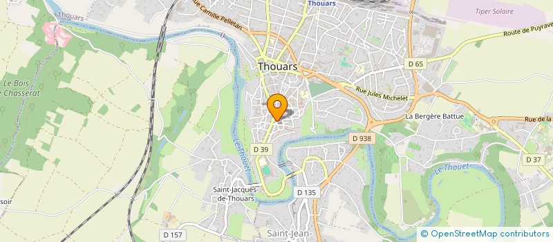 localisation de l'entreprise MONSIEUR DJILLALI AISSAOUI  THOUARS