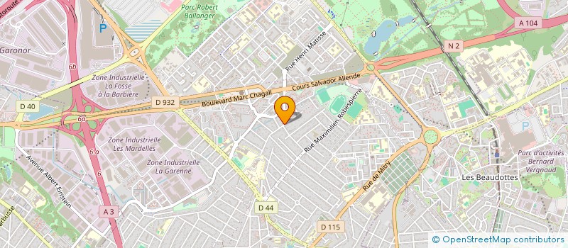 localisation de l'entreprise MONSIEUR DJILLALI ALIMIRAOUSSAID à AULNAY-SOUS-BOIS