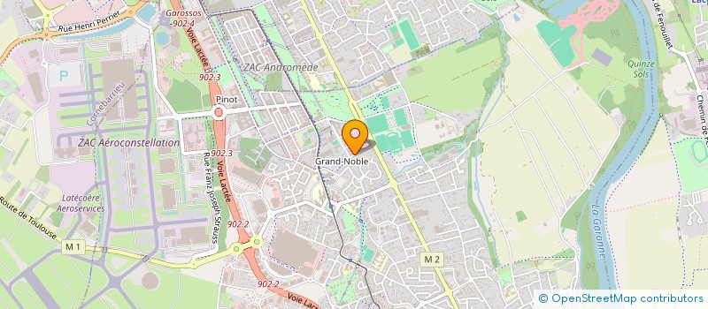 localisation de l'entreprise MONSIEUR DJILLALI ARDJANE  BLAGNAC