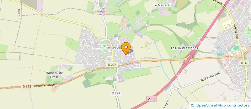 localisation de l'entreprise MONSIEUR DJILLALI BENYAMINA  SANNERVILLE