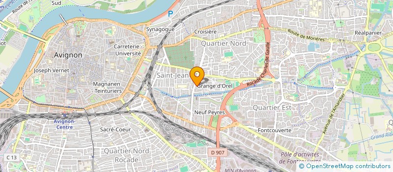 localisation de l'entreprise MONSIEUR DJILLALI BERRAHMA  AVIGNON