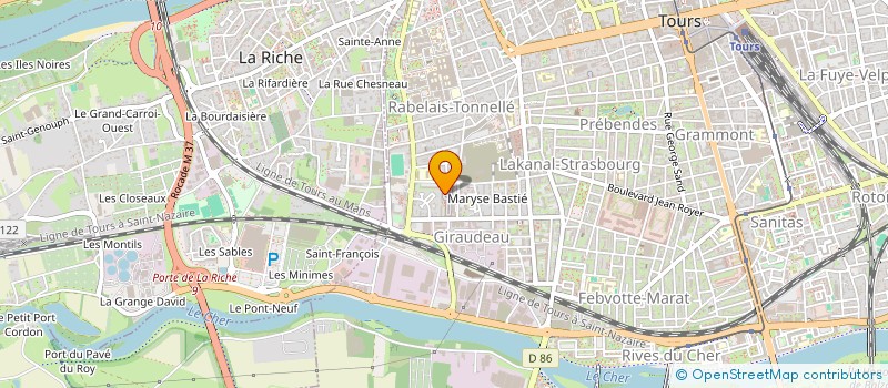 localisation de l'entreprise MONSIEUR DJILLALI BERRANI MADJHOUDA  TOURS