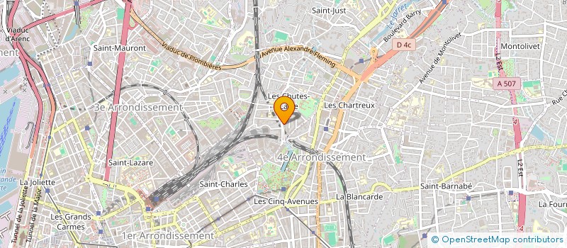 localisation de l'entreprise MONSIEUR DJILLALI BERROUIGAT à MARSEILLE 4EME