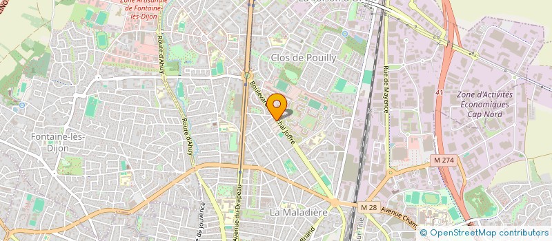 localisation de l'entreprise MONSIEUR DJILLALI DJAMAA  DIJON