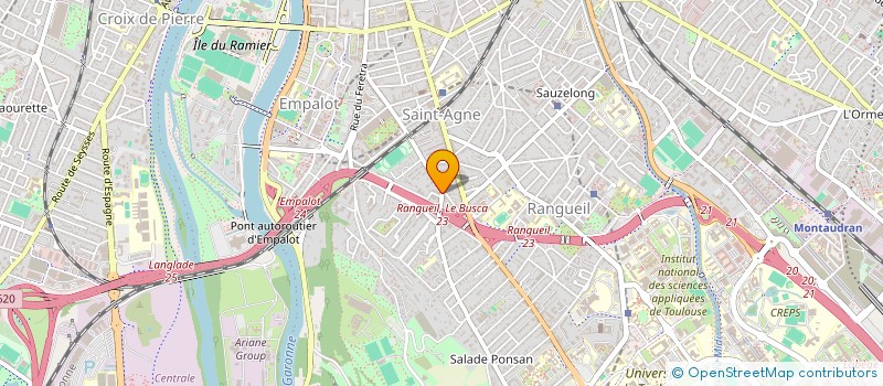 localisation de l'entreprise MONSIEUR DJILLALI REGUIEG  TOULOUSE