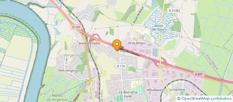 localisation de l'entreprise MONSIEUR DJILLOUL BACHIR  ROCHEFORT