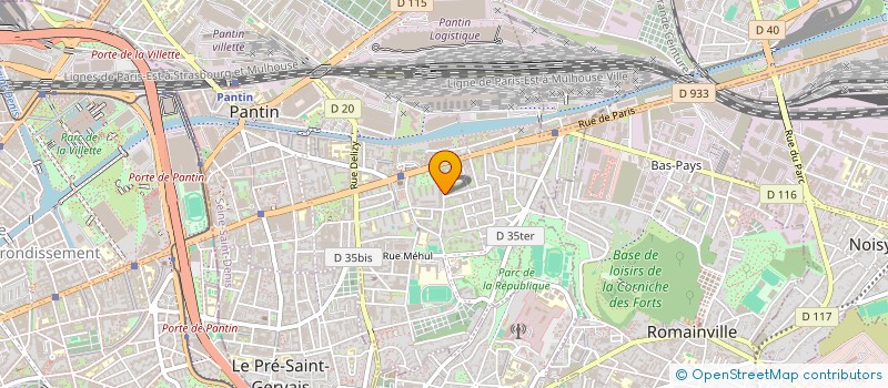 localisation de l'entreprise MONSIEUR DJIM DJEDJIG  PANTIN