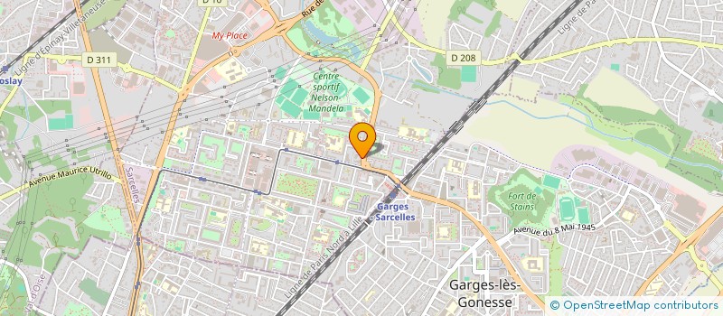 localisation de l'entreprise MONSIEUR DJIMAN OYEWOLA  SARCELLES