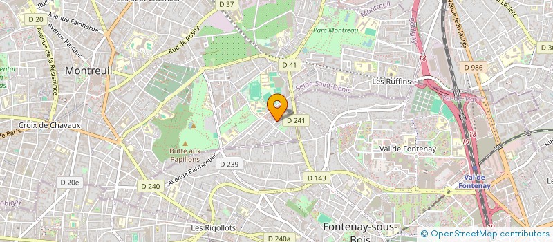 localisation de l'entreprise MONSIEUR DJIME DEMBELE à MONTREUIL