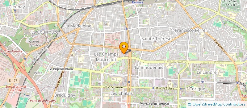 localisation de l'entreprise MONSIEUR DJIME DOUCORE  RENNES