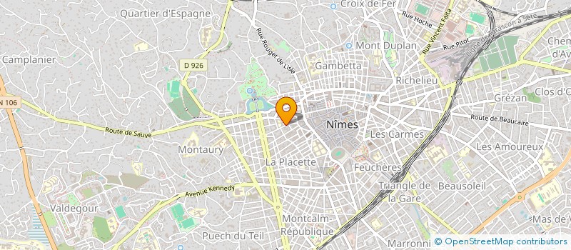 localisation de l'entreprise MONSIEUR DJIMMY LAPOUGE  NIMES