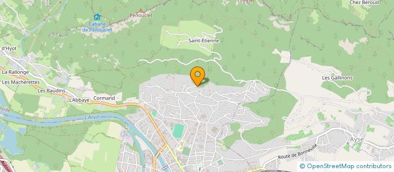 localisation de l'entreprise MONSIEUR DJIMMY PINGET à BONNEVILLE