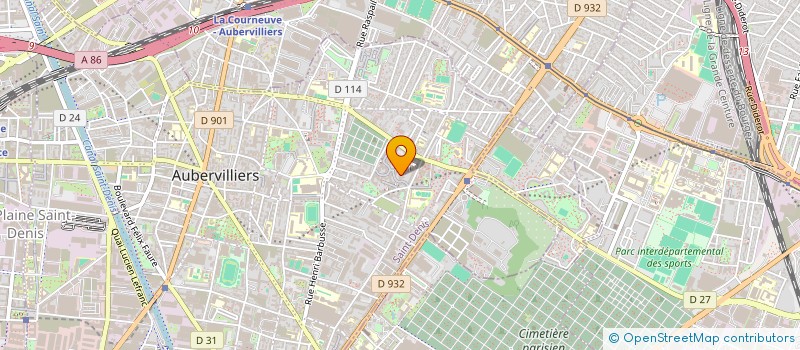 localisation de l'entreprise MONSIEUR DJIMO GUIRASSY  AUBERVILLIERS