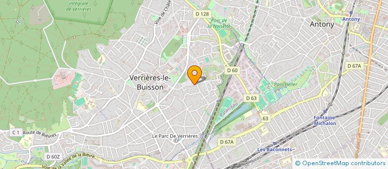 localisation de l'entreprise MONSIEUR DJO KAKOLO  VERRIERES-LE-BUISSON