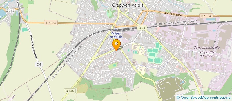 localisation de l'entreprise MONSIEUR DJOFOUA SILUE  CREPY-EN-VALOIS