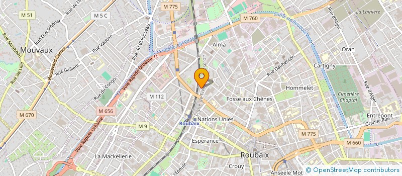 localisation de l'entreprise MONSIEUR DJOGO BARRY  ROUBAIX