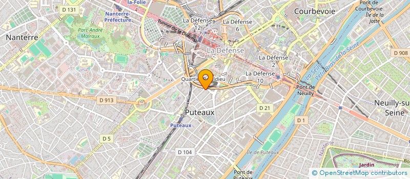 localisation de l'entreprise MONSIEUR DJOGUIDA KPANNOU à PUTEAUX