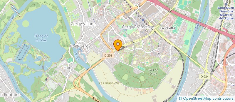 localisation de l'entreprise MONSIEUR DJOKO ARNAUD DIGBO  CERGY