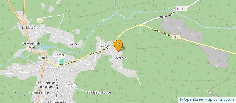 localisation de l'entreprise MONSIEUR DJORDJE ERCEVIC  BELIN-BELIET