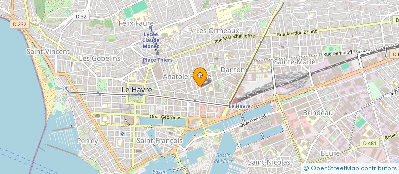 localisation de l'entreprise MONSIEUR DJORREN AMEKE  LE HAVRE