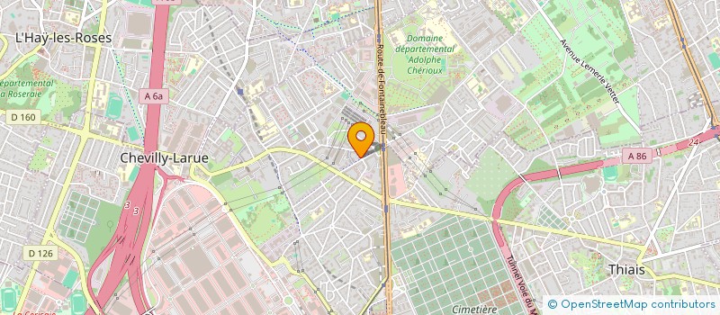 localisation de l'entreprise MONSIEUR DJOUDI BENKHELIF  CHEVILLY-LARUE