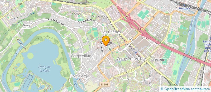 localisation de l'entreprise MONSIEUR DJOUDJOU SEMEGA  CERGY