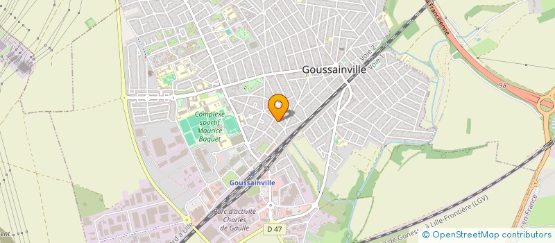 localisation de l'entreprise MONSIEUR DJOUL KABA  GOUSSAINVILLE