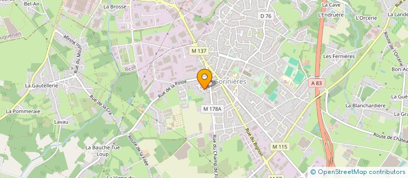 localisation de l'entreprise MONSIEUR DJOULDE BARRY  LES SORINIERES