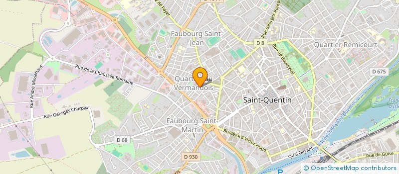 localisation de l'entreprise MONSIEUR DJOUMA ARBAB HISSEINE à SAINT-QUENTIN